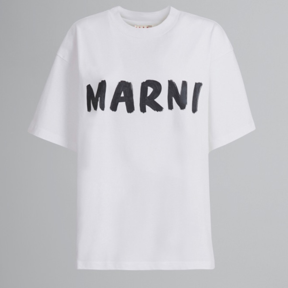 Marni white cotton t shirt brand new
